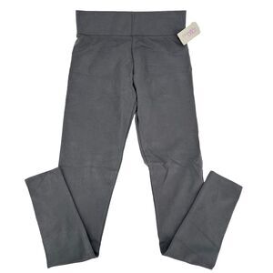 LOGO Layers by Lori Goldstein Women's XXS Stretch Legging Grey Comfort Shaping